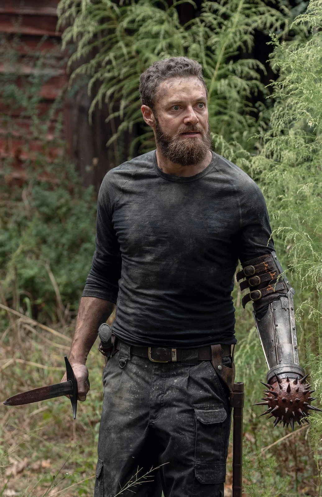 Imagen interactiva de Aaron con sus respectivos datos como edad, arma y breve biografía